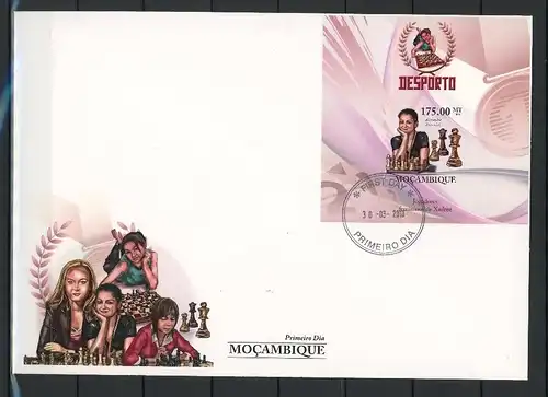Mosambik Block 321 B Schach Ersttagesbrief/FDC #JW747