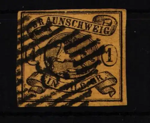 Braunschweig 6 gestempelt gut geschnitten #JX015