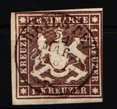 Württemberg 11a gestempelt geprüft Irtenkauf BPP #JX051