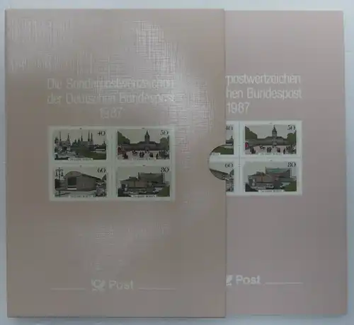 BRD Bund Jahrbuch der Deutschen Post 1987 postfrisch #JS253