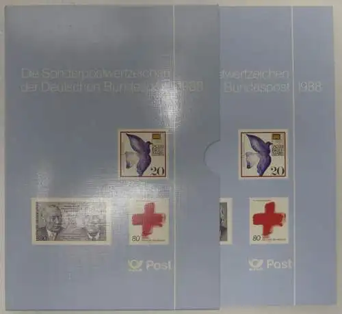 BRD Bund Jahrbuch der Deutschen Post 1988 postfrisch #JS249