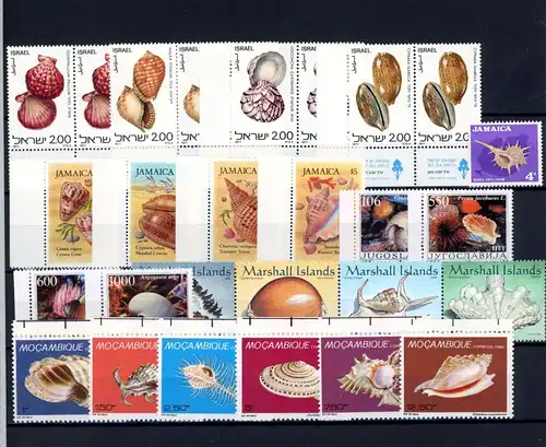 LOT "MUSCHELN" Marken postfrisch #JW995