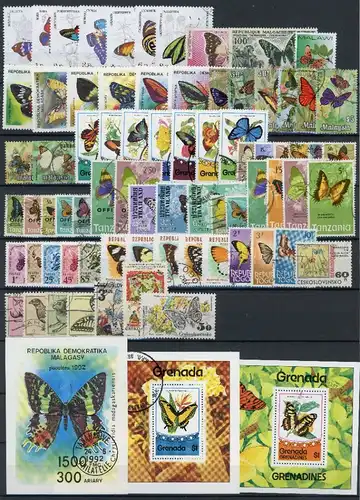 Lot Motiv Schmetterling gestempelt #JY438