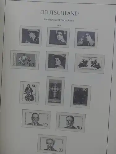 BRD Bund 1960-1980 postfrisch besammelt im Leuchtturm Vordruckalbum #LX740