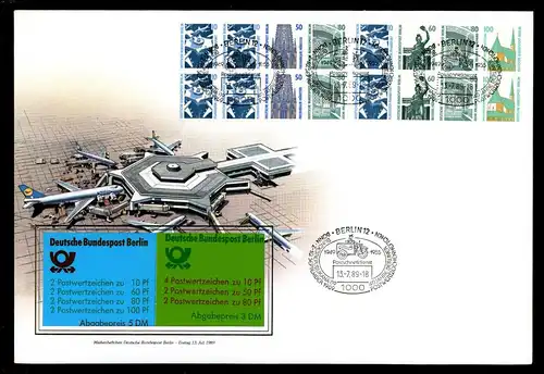 Berlin MH 14+15 Ersttagesbrief/FDC #JW983