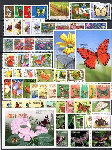 Lot Motiv Schmetterling postfrisch #JY424