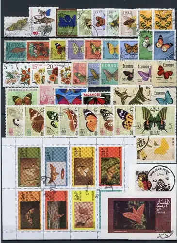 Lot Motiv Schmetterling gestempelt #JY426