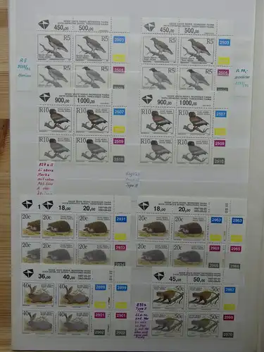 Südafrika 743-757 Zylinder Nummer im Einsteckalbum #LY191