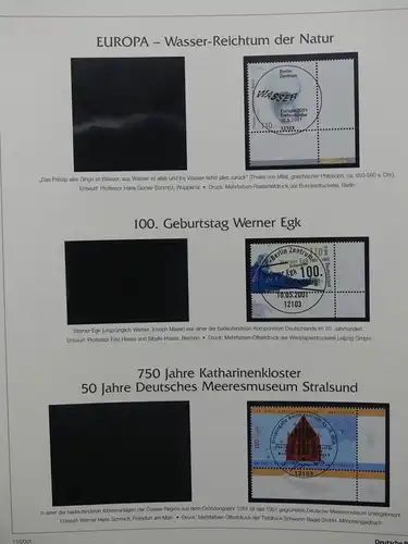 BRD Bund 2001-2009 gestempelt besammelt im Deutsche Post Vordruck #LY194