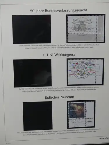 BRD Bund 2001-2009 gestempelt besammelt im Deutsche Post Vordruck #LY194