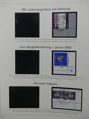 BRD Bund 2001-2009 gestempelt besammelt im Deutsche Post Vordruck #LY194