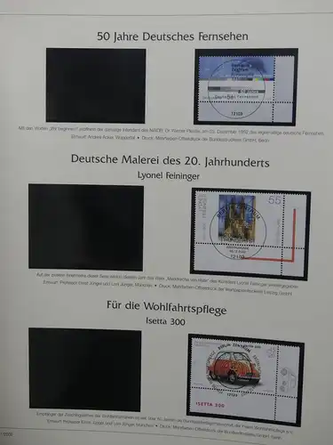 BRD Bund 2001-2009 gestempelt besammelt im Deutsche Post Vordruck #LY194