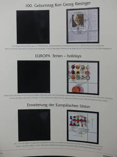 BRD Bund 2001-2009 gestempelt besammelt im Deutsche Post Vordruck #LY194