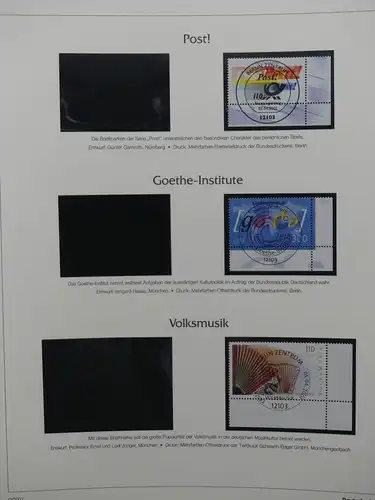 BRD Bund 2001-2009 gestempelt besammelt im Deutsche Post Vordruck #LY194