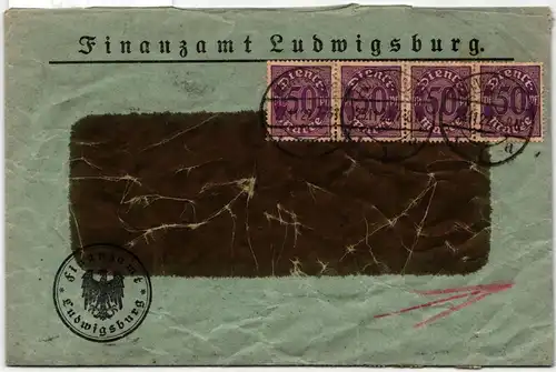 Deutsches Reich 28, 29 auf Brief als Mischfrankatur geprüft Infla Berlin #JX195