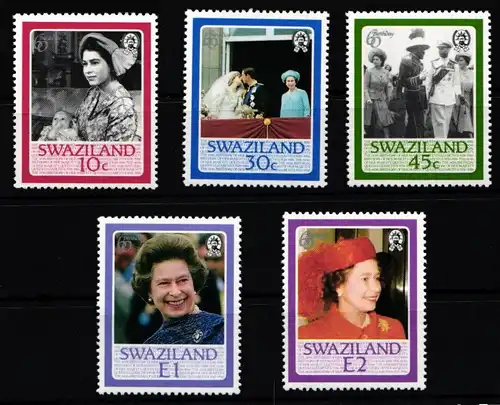 Swaziland 499-503 postfrisch #JY693