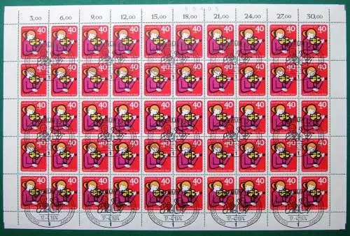 Berlin 50er Bogen 470 Bogenzählnummer Ersttagssonderstempel #JZ025