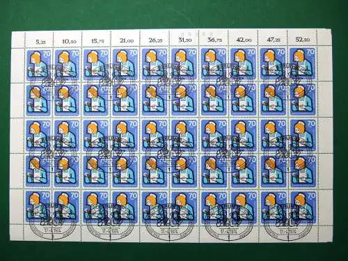 Berlin 50er Bogen 471 Bogenzählnummer Ersttagssonderstempel #JZ026