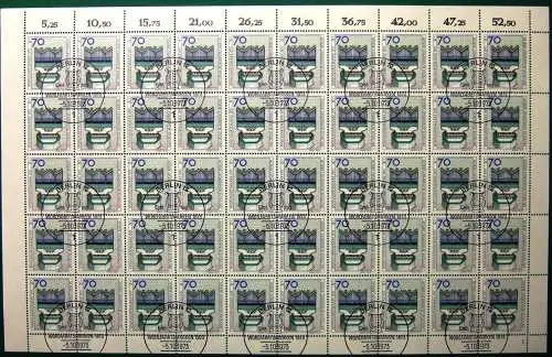 Berlin 50er Bogen 462 Formnummer 1 Ersttagssonderstempel #JY559