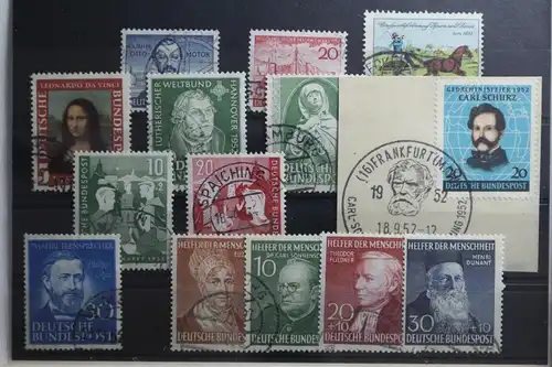 BRD Bund Jahrgang 1952 mit 148-161 gestempelt #BRD-O-1952