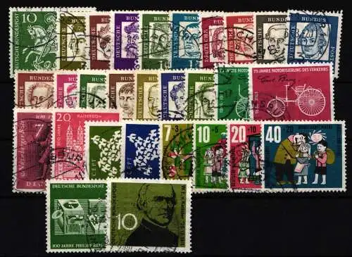 BRD Bund Jahrgang 1961 mit 346-374 gestempelt #BRD-O-1961