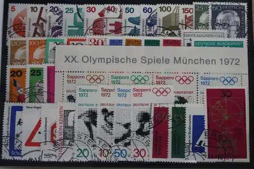 BRD Jahrgang 1971ohne 689-692, ohne 694-703 gestempelt #BRD-O-1971