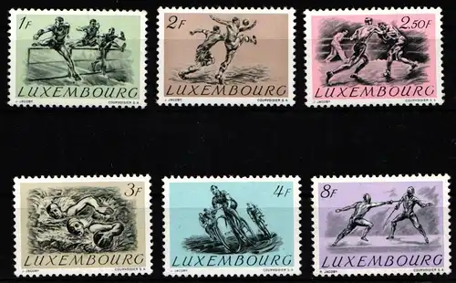 Luxemburg 495-500 postfrisch Olympische Spiele 1952 Helsinki #JZ859