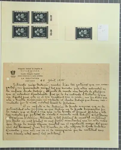 Österreich 969 postfrisch sowie Brief Olympisches Komitee #JZ900