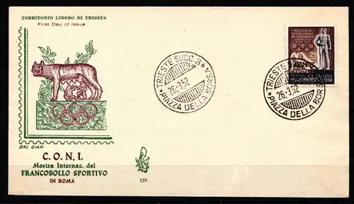 Italien 858 gestempelt auf FDC mit Sonderstempel (nicht Ersttag) #JZ876