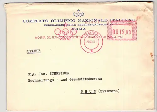 Italien zwei Belege mit Sonderstempel Mostra del Franco Bollo Sportivo #JZ883