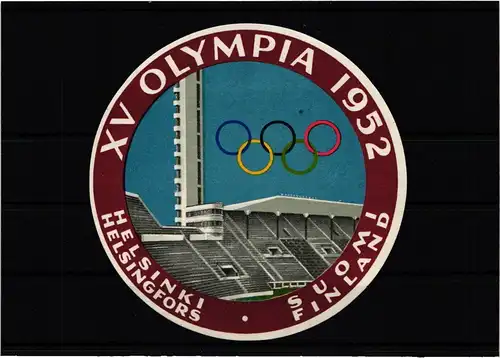 Finnland Vignette postfrisch zur Olympische Spiele 1952 Helsinki #JZ898
