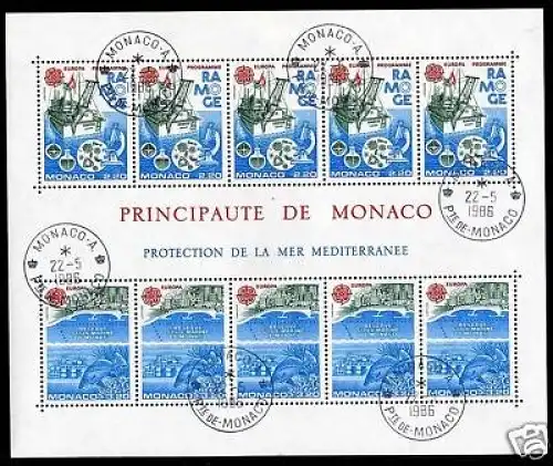 Monaco Block 32 gestempelt Ersttagsstempel Cept #JS333