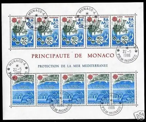 Monaco Block 32 gestempelt Ersttagsstempel Cept #JS333