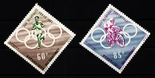 Benin (Dahomey) 239-240 postfrisch Olymp. Sommerspiele 1964 Tokio #JZ523