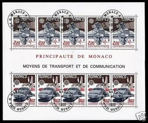 Monaco Block 39 gestempelt Ersttagsstempel Cept #JS339