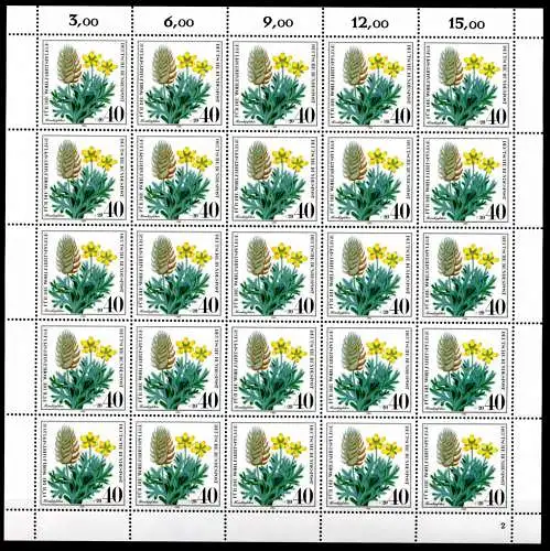 Bund 25er Bogen 1059 postfrisch Formnummer 2 #KA129