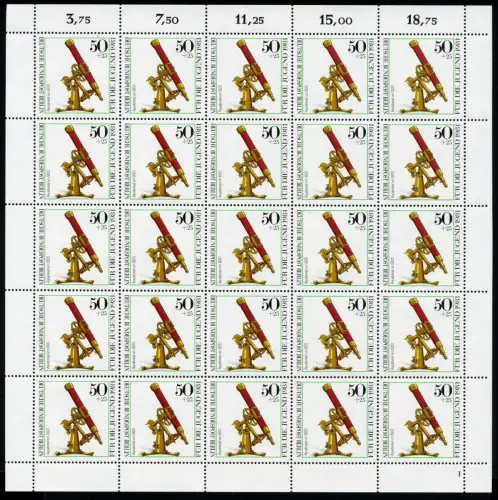 Berlin 25er Bogen 642 postfrisch Formnummer 1 #KA146