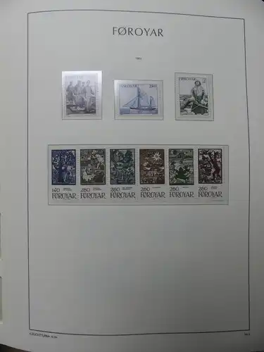 Färöer Inseln 1975-2016 postfrisch besammelt im Leuchturm Binder #LY226