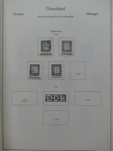 DDR ab 1950 gestempelt teilbesammelt, etwas SBZ im Ka-Be Vordruck #LY244