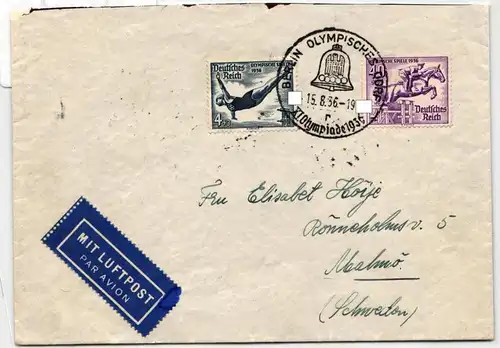 Deutsches Reich 616, 610 auf Brief als Mischfrankatur #JX234