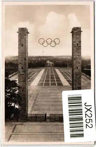 Deutsches Reich 611 auf Postkarte Sommer-Olympiade #JX252