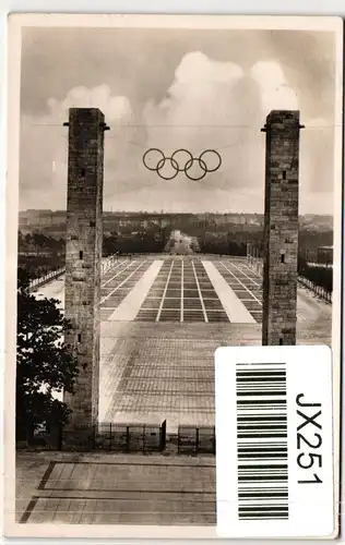 Deutsches Reich 611 auf Postkarte Sommer-Olympiade #JX251