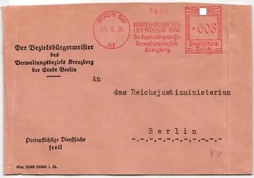 Deutsches Reich auf Postkarte Sommer Olympiade #JX359