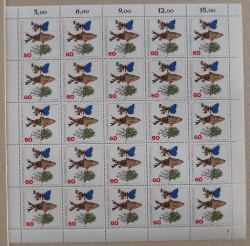 Bund 25er Bogen 1087 postfrisch Formnummer 2 #KB282