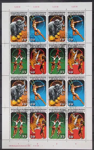 DDR 2983-2986 gestempelt als Zd-Bogen #JQ723