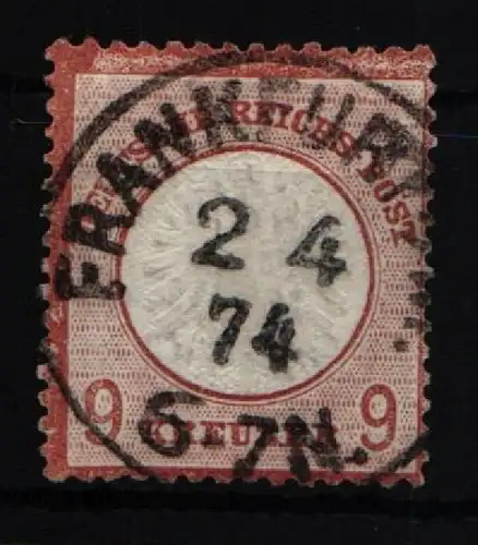 Deutsches Reich 27 gestempelt nicht dünn #KB012