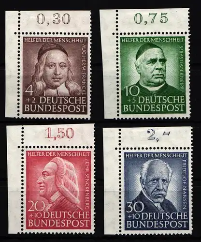 BRD Bund 173-176 postfrisch Falz am Rand #KB066