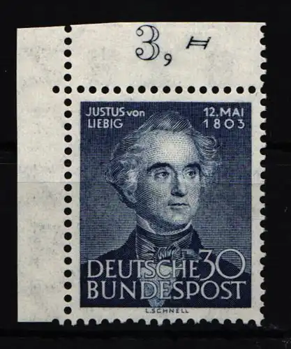 BRD Bund 166 postfrisch Falz am Rand #KB063