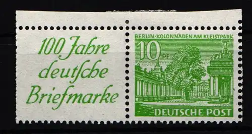 Berlin Zd W 9 postfrisch Falz am Rand #KB100