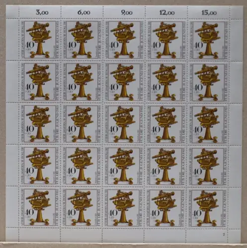 Berlin 25er Bogen 641 postfrisch Formnummer 2 #KB409